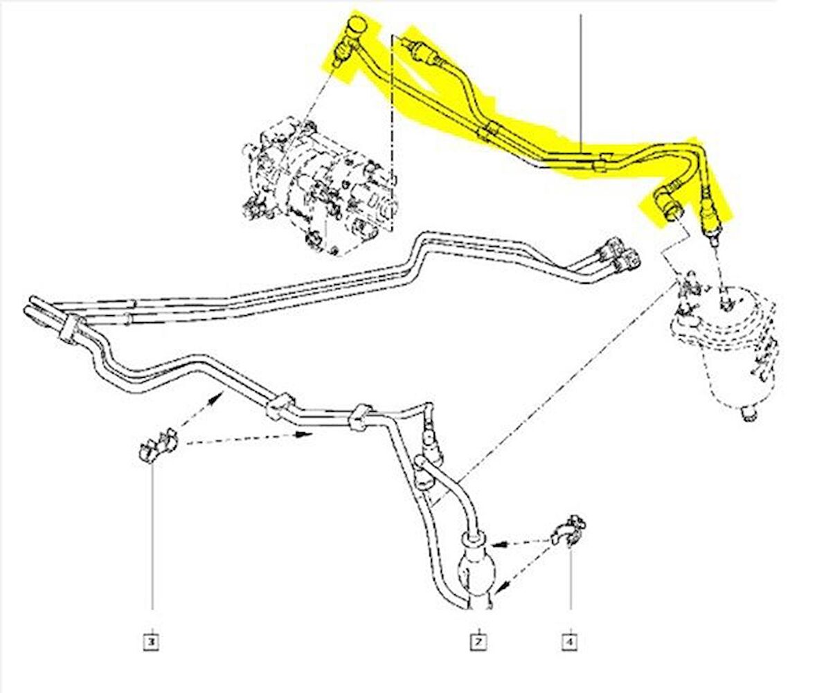 Renault Clio Symbol Mazot Hortumu Komple [Cey] (8200050395)